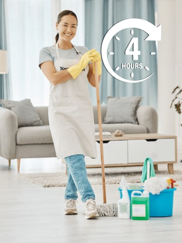 บริการแม่บ้าน 4 ชั่วโมง 1 คน 1250 บาท