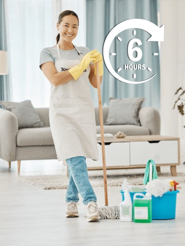 บริการแม่บ้าน 6 ชั่วโมง 1 คน 1500 บาท